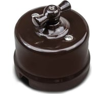 Перекрестный выключатель Bironi, керамика, цвет коричневый B1-203-02