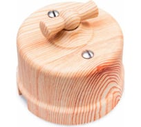 Перекрестный выключатель Bironi, пластик, цвет карельская сосна B1-203-13