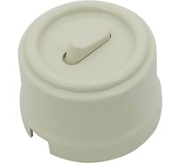 1-клавишный выключатель Bironi перекрестный, пластик, цвет слоновая кость, клавишный B1-223-211