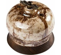 2-клавишный выключатель Bironi фаберже, керамика, цвет мрамор золото B2-202-090/18