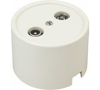 Розетка Bironi r/tv-sat оконечная, пластик, цвет слоновая кость B1-305-211