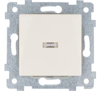 Механизм одноклавишного выключателя Кунцево-Электро Мария скрытой установки, со светоиндикацией. С110-438 "с/к" 120008