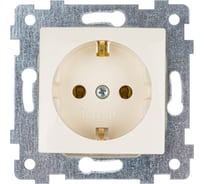 Механизм одноместной розетки Кунцево-Электро Мария с заземляющим контактом, скрытой установки РС16-445 "с/к" 120001