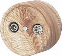 Розетка Bironi r/tv-sat проходная, пластик, цвет карельская сосна B1-304-13