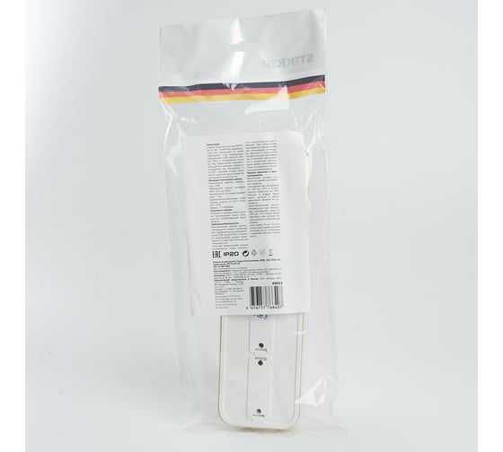 4-местная розетка STEKKER без заземляющего контакта, 250В, 16А, IP20, PST16-60-20 (RA 16-464-БЖ), слоновая кость 49053