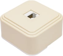 1-местная компьютерная розетка STEKKER RJ-45, PST00-21-20 (РК8-01-БЖ), слоновая кость 49062
