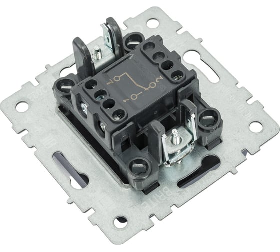 Проходной 1-клавишный выключатель IEK Brite 10а вс10-1-6-брм маренго BR-V12-0-10-K35