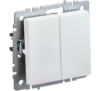 2-клавишный выключатель IEK Brite 10а вс10-2-0-брж жемчуг BR-V20-0-10-K36