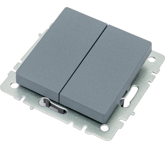 2-клавишный выключатель IEK Brite 10а вс10-2-0-брм маренго BR-V20-0-10-K35