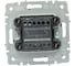 2-клавишный выключатель IEK Brite 10а вс10-2-0-брм маренго BR-V20-0-10-K35 5