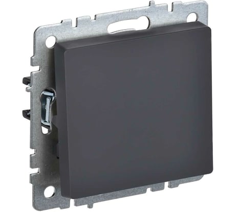 Проходной 1-клавишный выключатель IEK Brite 10а вс10-1-6-брг графит BR-V12-0-10-K53