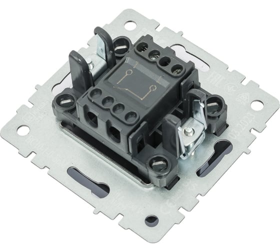 1-клавишный выключатель IEK Brite 10а вс10-1-0-брм маренго BR-V10-0-10-K35