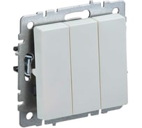3-клавишный выключатель IEK Brite 10а вс10-3-0-брж жемчуг BR-V30-0-10-K36