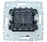 3-клавишный выключатель IEK Brite 10а вс10-3-0-брч черный BR-V30-0-10-K02 5