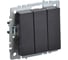 3-клавишный выключатель IEK Brite 10а вс10-3-0-брч черный BR-V30-0-10-K02 2