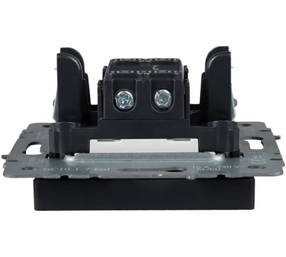 2-клавишный выключатель IEK Brite 10а вс10-2-0-брг графит BR-V20-0-10-K53