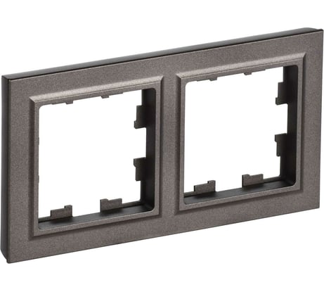 2-местная рамка IEK Brite ру-2-бртб темная бронза BR-M22-K45