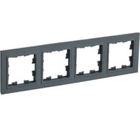 4-местная рамка IEK Brite ру-4-брг графит BR-M42-K53