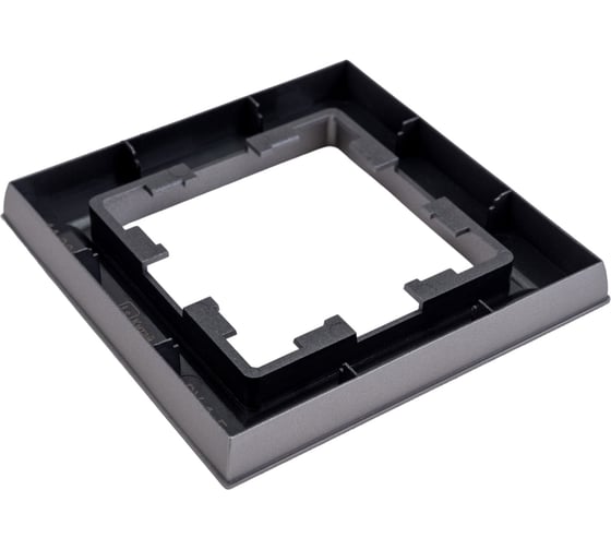 1-местная рамка IEK Brite ру-1-брс сталь BR-M12-K46