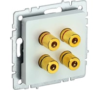 4-местная аудиорозетка IEK Brite ра10-брж жемчуг BR-S40-K36