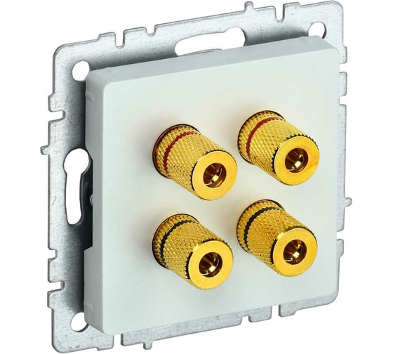 4-местная аудиорозетка IEK Brite ра10-брж жемчуг BR-S40-K36
