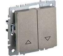 Выключатель IEK Brite жалюзи 10а вс10-1-5-брш шампань BR-V15-0-10-K37