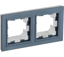 2-местная рамка IEK Brite ip44 ру-2-брм-44 маренго BR-M22-44-K35