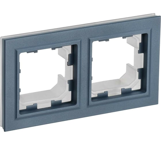 2-местная рамка IEK Brite ip44 ру-2-брм-44 маренго BR-M22-44-K35 1