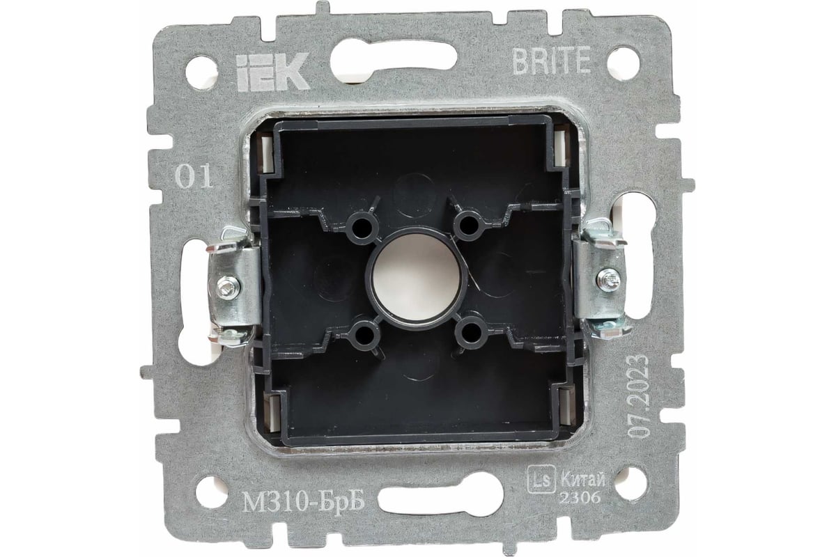 Заглушка с суппортом IEK Brite мз10-брб белый BR-PL10-K01 - выгодная ...