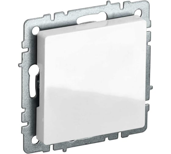 Заглушка с суппортом IEK Brite мз10-брб белый BR-PL10-K01