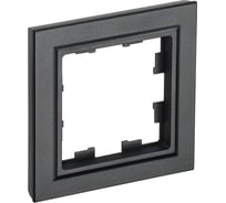 1-местная рамка IEK Brite ру-1-брч черный BR-M12-K02