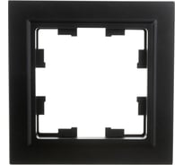 1-местная рамка IEK Brite ру-1-брч черный BR-M12-K02