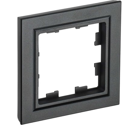 1-местная рамка IEK Brite ру-1-брч черный BR-M12-K02