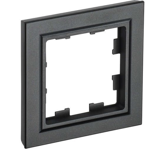 1-местная рамка IEK Brite ру-1-брч черный BR-M12-K02