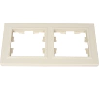 2-местная рамка IEK Brite ip44 ру-2-бркр-44 бежевый BR-M22-44-K10
