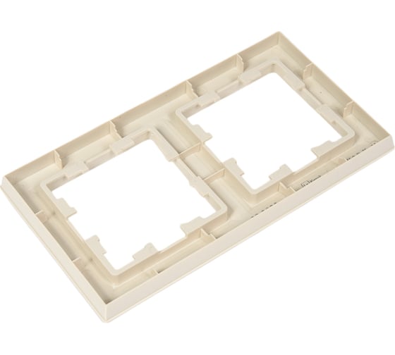 2-местная рамка IEK Brite ip44 ру-2-бркр-44 бежевый BR-M22-44-K10
