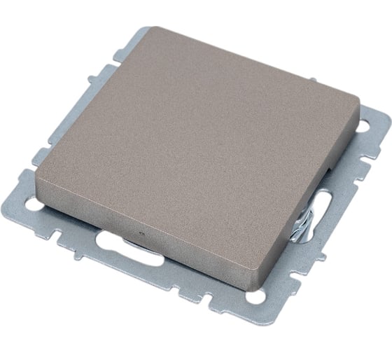 Заглушка с суппортом IEK Brite мз10-брш шампань BR-PL10-K37