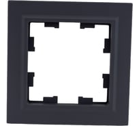 1-местная рамка IEK Brite ip44 ру-1-брг-44 графит BR-M12-44-K53