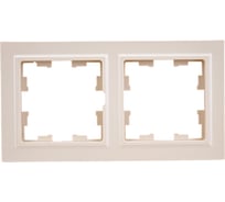 2-местная рамка IEK Brite ру-2-бркр бежевый BR-M22-K10 24591501