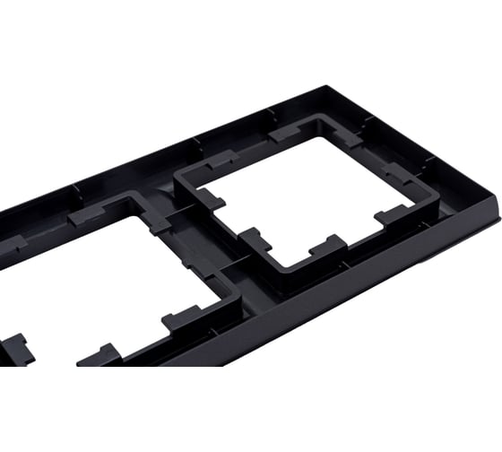 4-местная рамка IEK Brite ру-4-брч черный BR-M42-K02