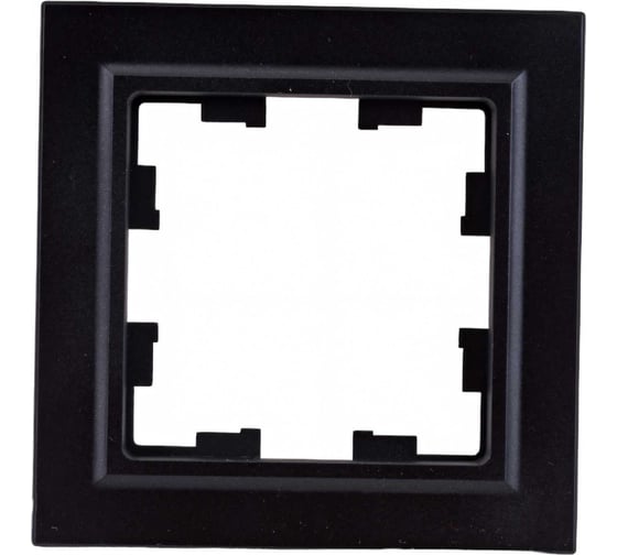 1-местная рамка IEK Brite ip44 ру-1-брч-44 черный BR-M12-44-K02