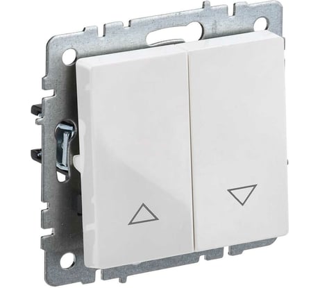 Выключатель IEK Brite жалюзи 10а вс10-1-5-брб белый BR-V15-0-10-K01