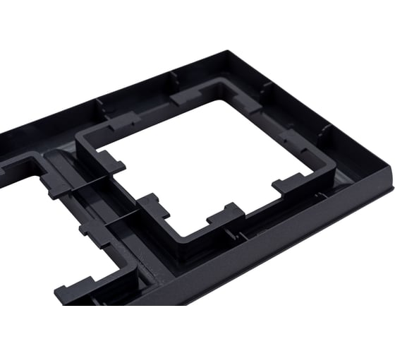 2-местная рамка IEK Brite ру-2-брч черный BR-M22-K02