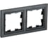 2-местная рамка IEK Brite ру-2-брч черный BR-M22-K02 1