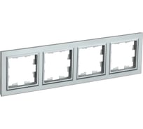 4-местная рамка IEK Brite ру-4-бра алюминий BR-M42-K47