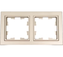 2-местная рамка IEK Brite ру-2-брш шампань BR-M22-K37