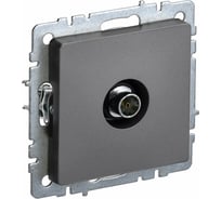 TV розетка IEK Brite оконечная ртв11-0-брс сталь BR-A10-O-K46