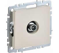 TV розетка IEK Brite проходная ртв10-0-бркр бежевый BR-A10-P-K10