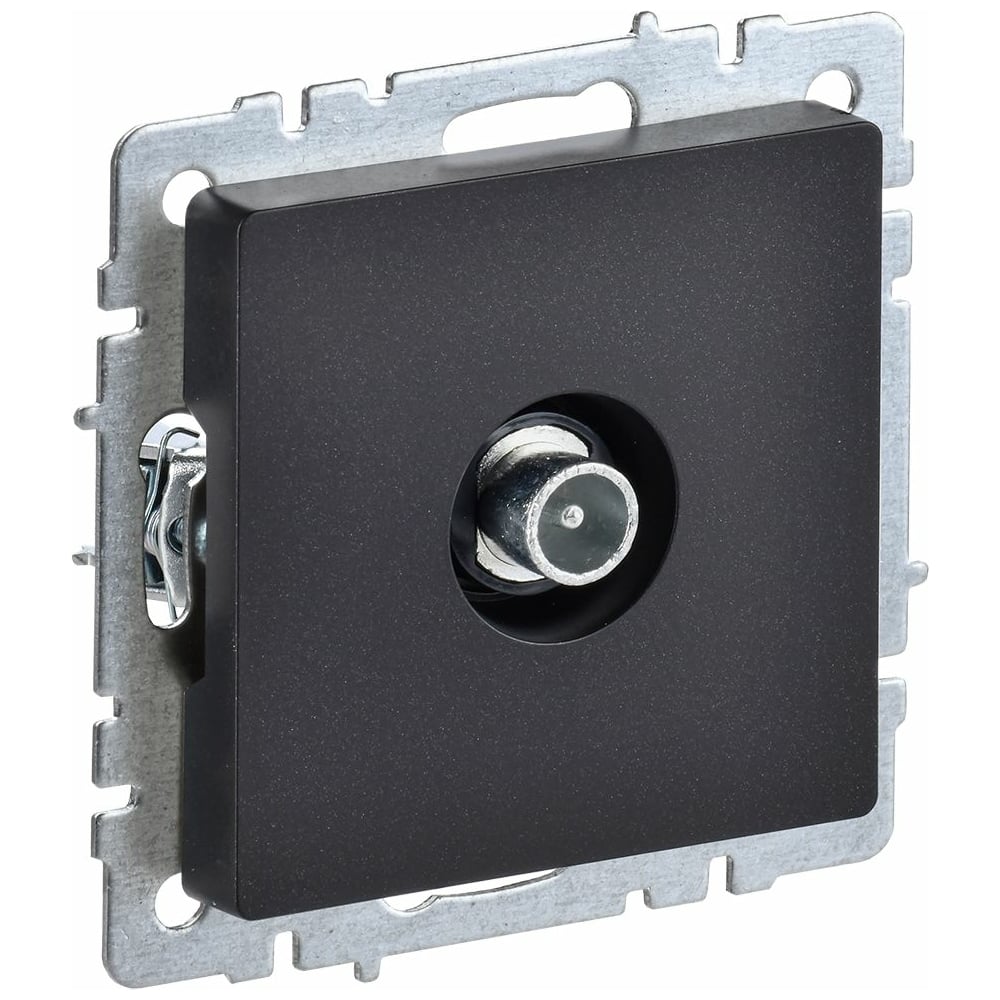 TV розетка IEK Brite проходная ртв10-0-брч черный BR-A10-P-K02 ...