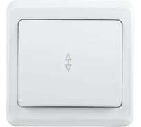 Выключатель GENERICA 1-клавишный проходной 10а вега белый EVV12-K01-10-DM